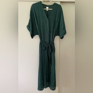 H&M leaf print dress